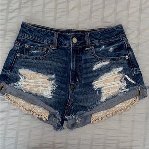 American Eagle Hi-Rise Festival Jean Shorts